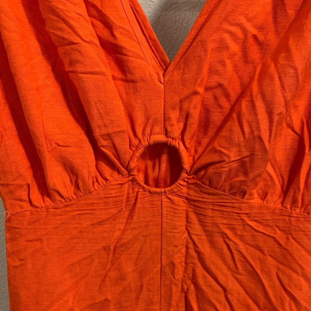 Sincerely Jules Vibrant Orange‎ Midi Dress